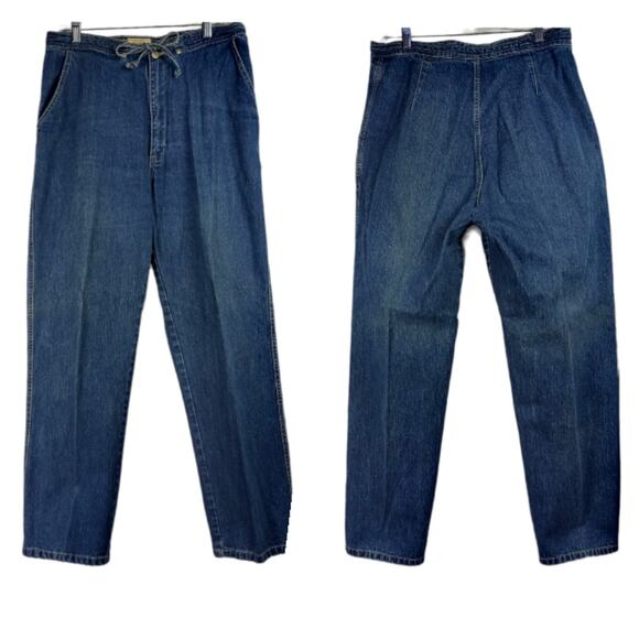 Vintage Denim - VINTAGE~100% Cotton High Rise Mom Jeans Relaxed 14